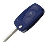 Корпус выкидного ключа FIAT, 3 кнопки, синий, лезвие SIP22